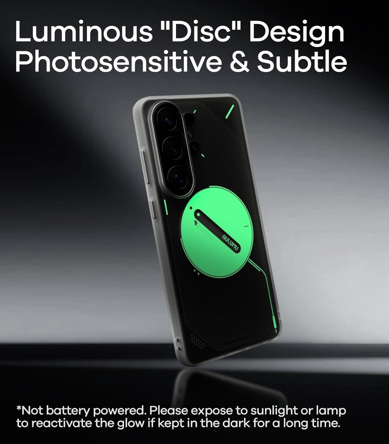 AULUMU Frosted Glow-in-the -Dark MagSafe Case for Samsung Galaxy S26 Ultra  -  Frosted