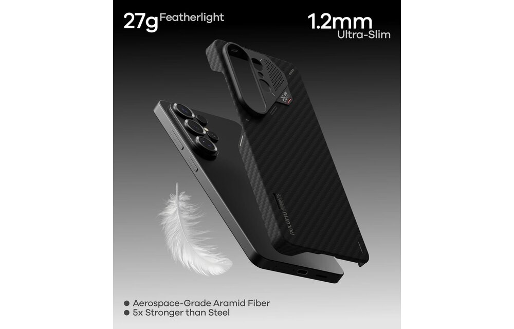 AULUMU Ultra Slim  Aramid Fiber MagSafe Case for Samsung Galaxy S26 Ultra  - Black
