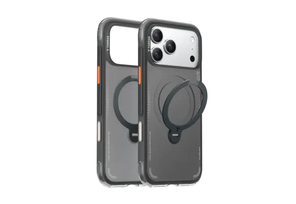 TORRAS Ostand Spin Air Series Case for Apple iPhone 17 Pro - Shadow Black