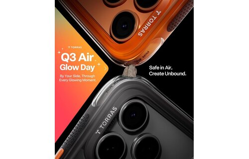 TORRAS Ostand Spin Air Series Case for Apple iPhone 17 Pro - Shadow Black