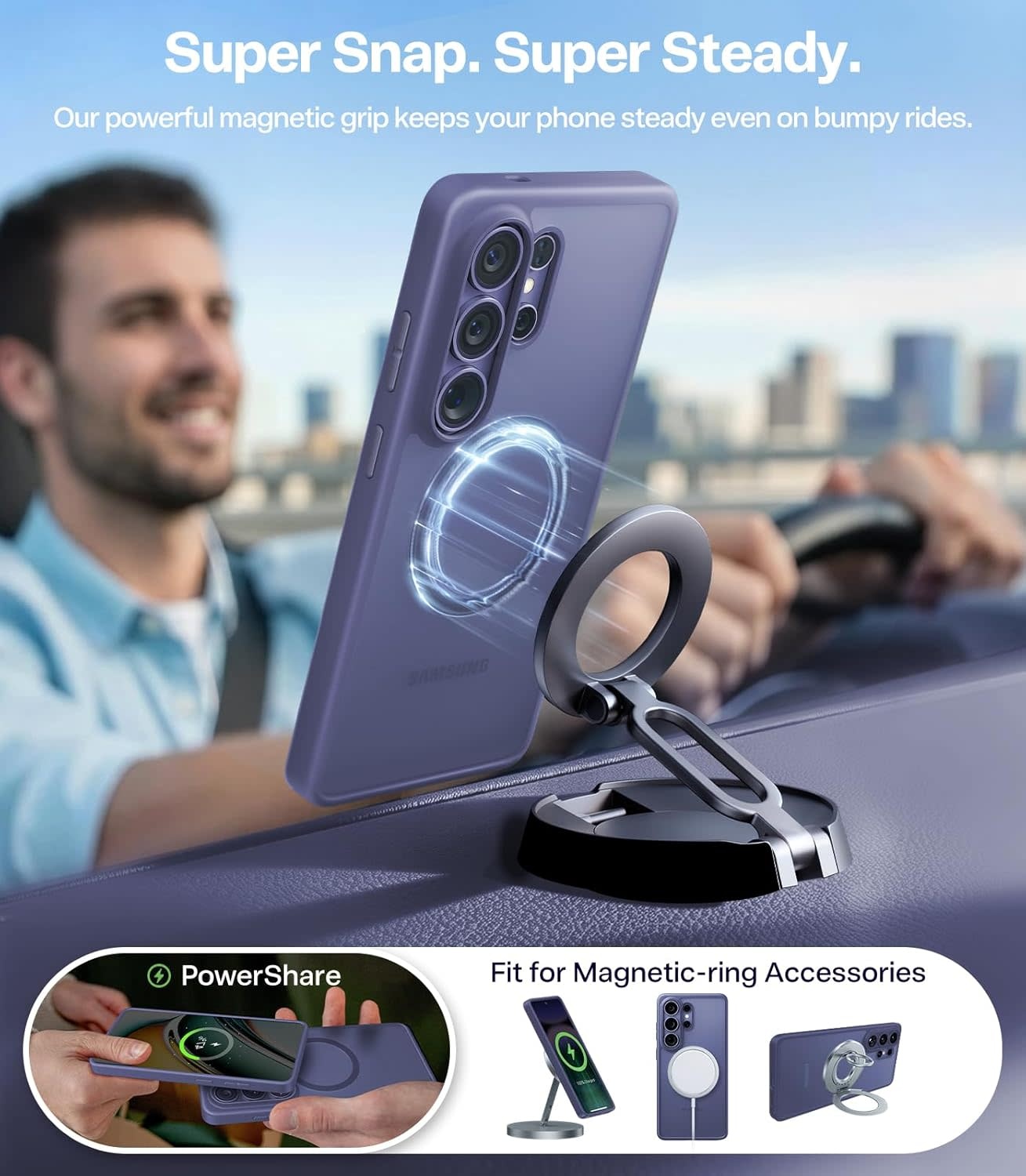 TORRAS Guardian Military Grade Protection MagSafe Case for Samsung Galaxy S26 Ultra -  Dark Purple