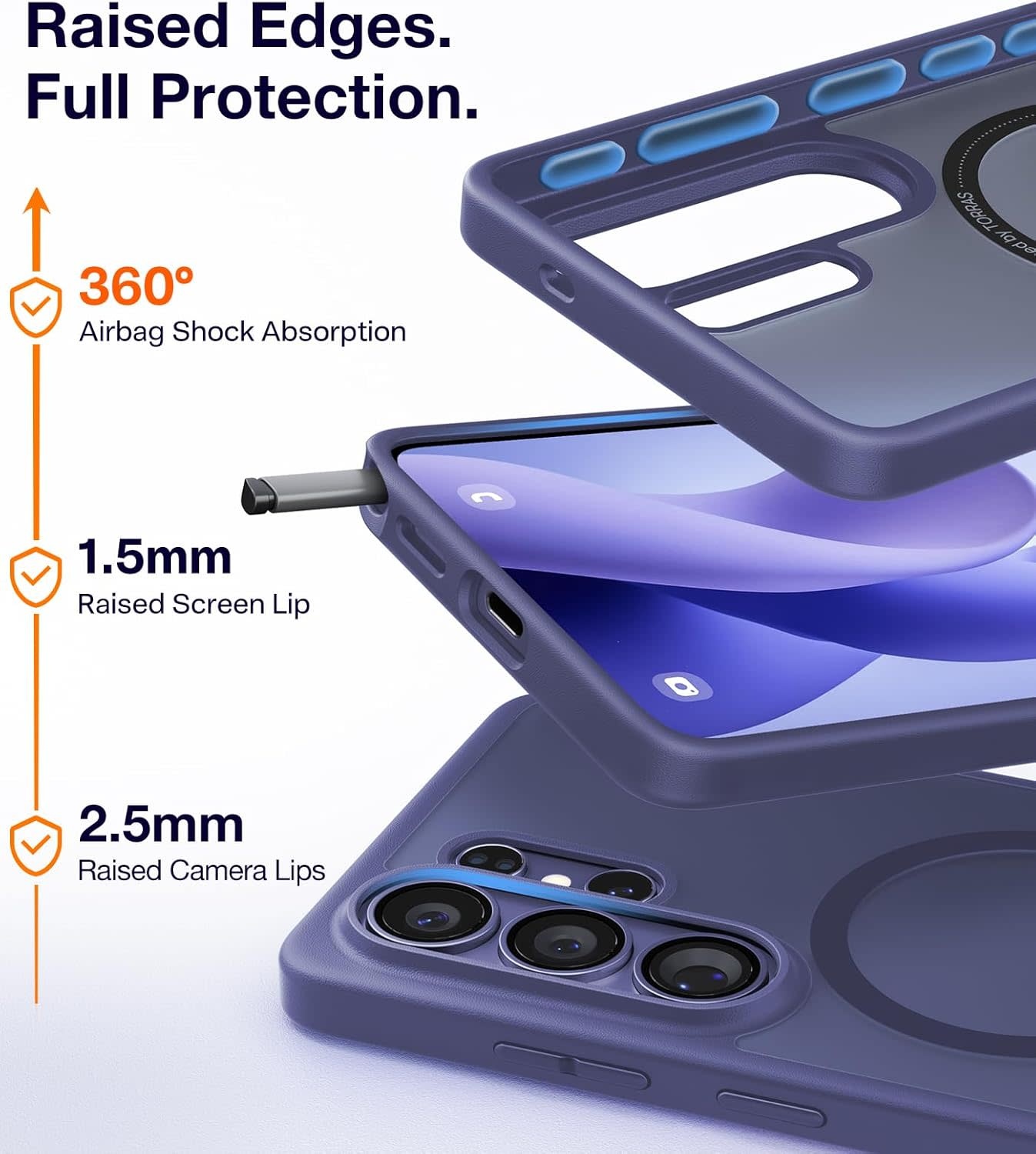 TORRAS Guardian Military Grade Protection MagSafe Case for Samsung Galaxy S26 Ultra -  Dark Purple