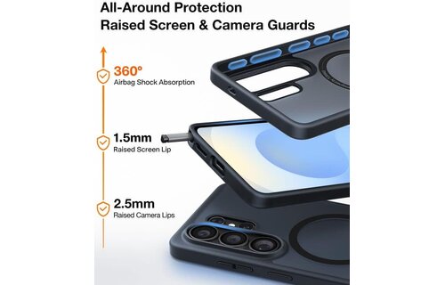TORRAS Guardian Military Grade Protection MagSafe Case for Samsung Galaxy S26 Ultra -  Black