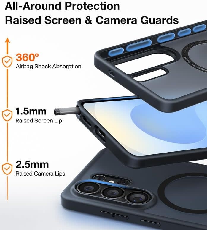 TORRAS Guardian Military Grade Protection MagSafe Case for Samsung Galaxy S26 Ultra -  Black
