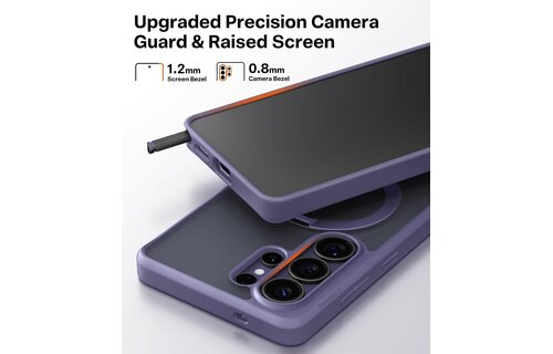 TORRAS Q3 Ostand Spin MagSafe Case for Samsung Galaxy S26 Ultra -  Violet Surge Purple
