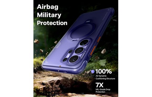 TORRAS Q3 Ostand Spin Air MagSafe Case for Samsung Galaxy S26 Ultra -  Violet Surge Purple