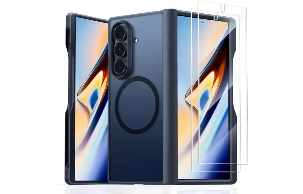 TORRAS Guardian Military Grade Protection with Screen Protector MagSafe Case for Samsung Galaxy Z Fold 7 - Black