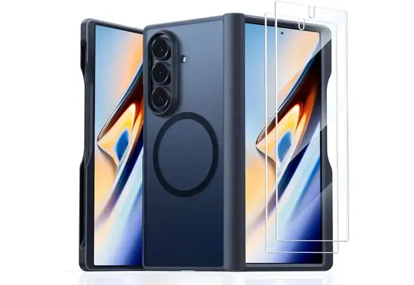 TORRAS Guardian Military Grade Protection with Screen Protector MagSafe Case for Samsung Galaxy Z Fold 7 - Black