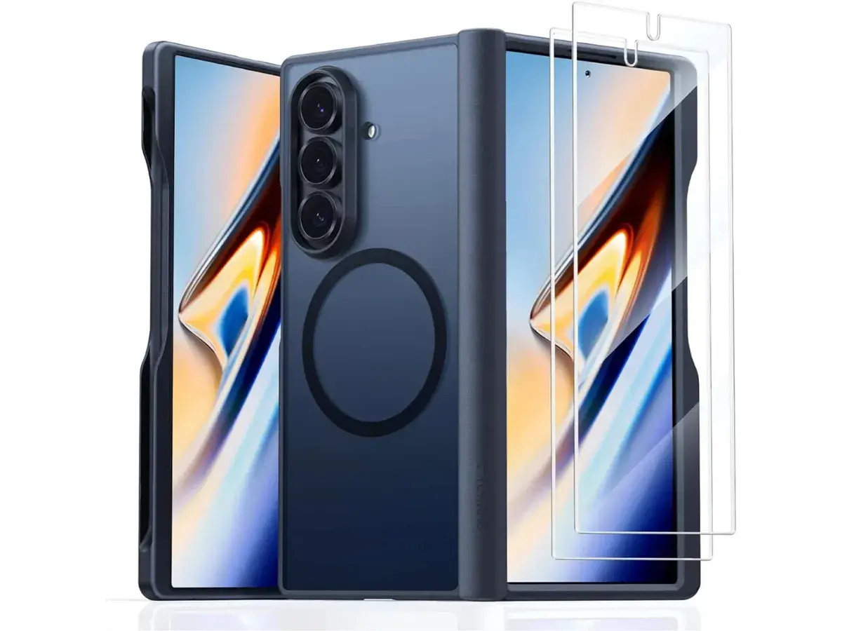 TORRAS Guardian Military Grade Protection with Screen Protector MagSafe Case for Samsung Galaxy Z Fold 7 - Black