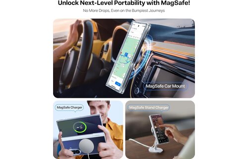 TORRAS Guardian Military Grade Protection with Screen Protector MagSafe Case for Samsung Galaxy Z Fold 7 - Clear