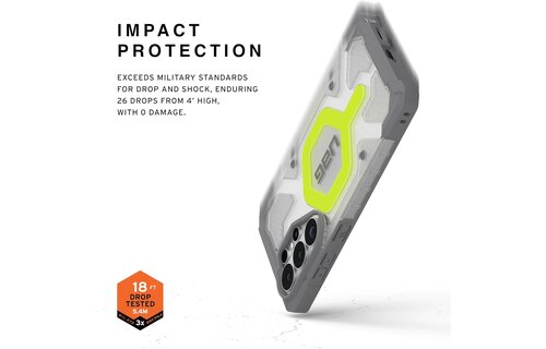 UAG Pathfinder MagSafe Case + Wrist Tether Lanyard for Samsung Galaxy S26 Ultra - Active Neon  Black Lanyard