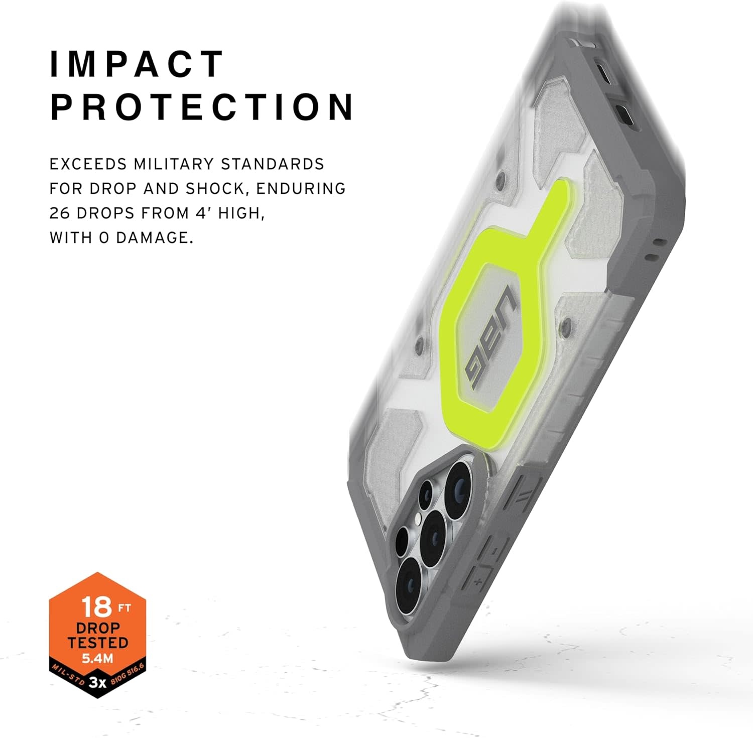 UAG Pathfinder MagSafe Case + Wrist Tether Lanyard for Samsung Galaxy S26 Ultra - Active Neon  Black Lanyard