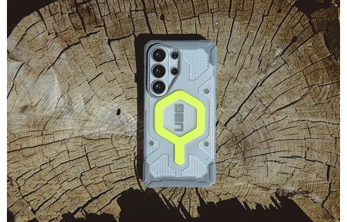 UAG Pathfinder MagSafe Case + Wrist Tether Lanyard for Samsung Galaxy S26 Ultra - Active Neon  Black Lanyard