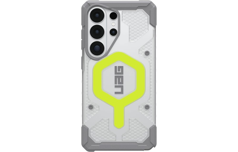UAG Pathfinder MagSafe Case + Wrist Tether Lanyard for Samsung Galaxy S26 Ultra - Active Neon  Black Lanyard
