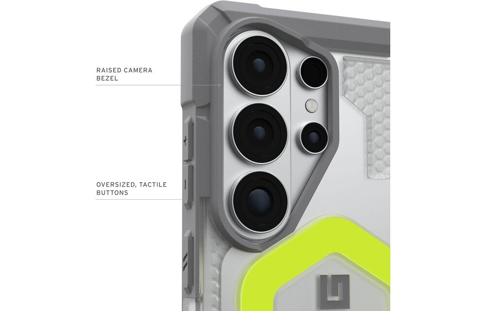 UAG Pathfinder MagSafe Case + Wrist Tether Lanyard for Samsung Galaxy S26 Ultra - Active Neon  Black Lanyard