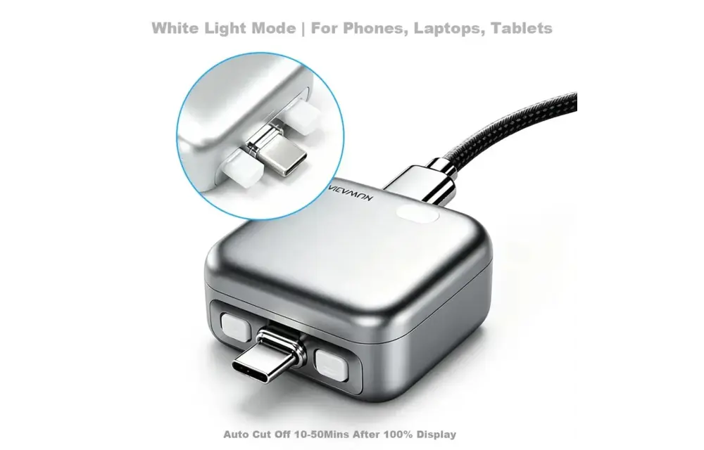 KUWAJIA Auto Disconnect USB-C Charge Adapter