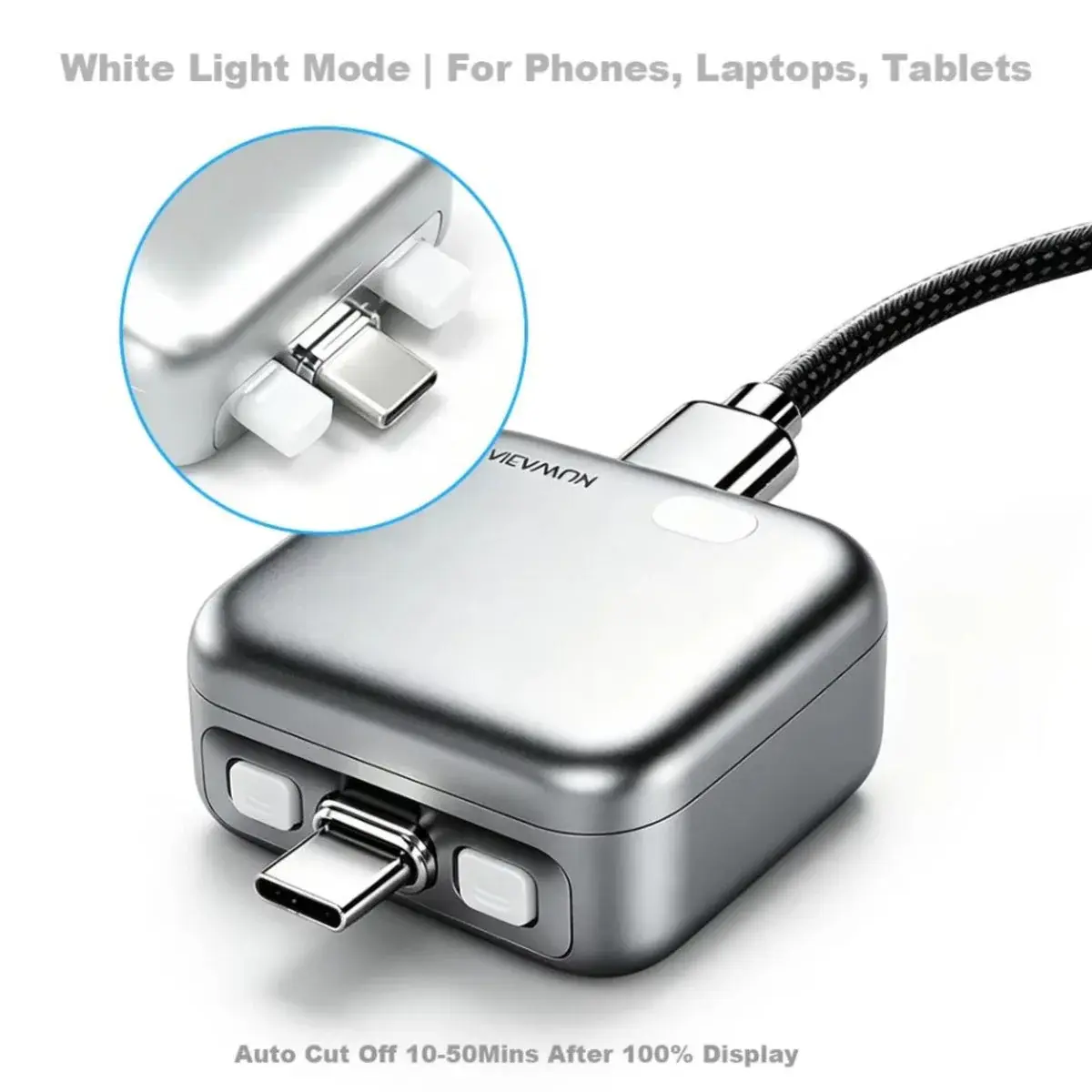 KUWAJIA Auto Disconnect USB-C Charge Adapter