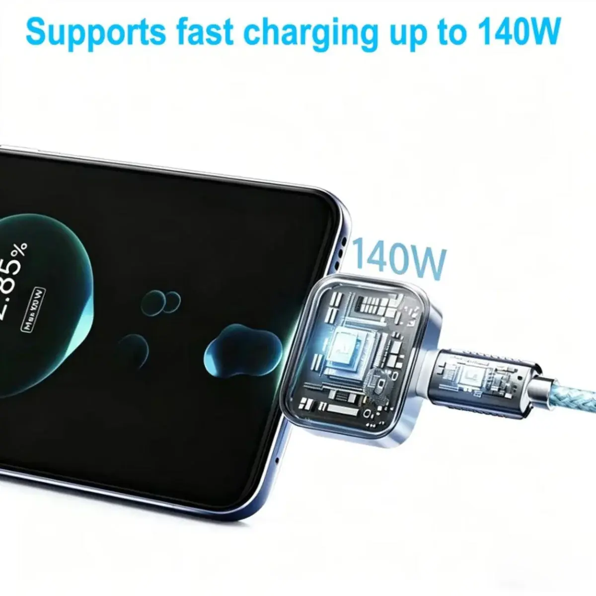 KUWAJIA Auto Disconnect USB-C Charge Adapter