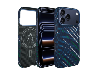 A-CASE Armid Fiber MagSafe Shield Case for iPhone 17 Pro Max - Winter Blue