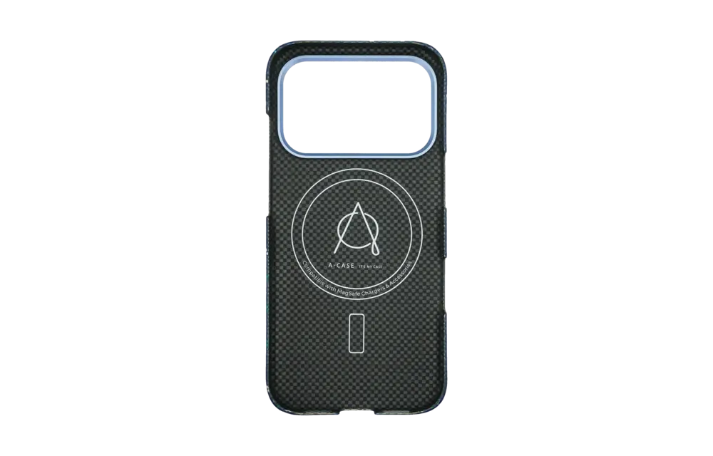 A-CASE Armid Fiber MagSafe Shield Case for iPhone 17 Pro Max - Winter Blue
