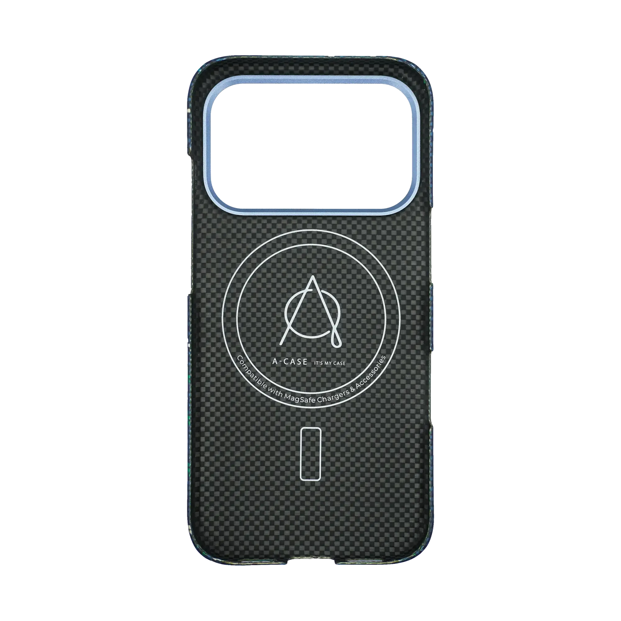 A-CASE Armid Fiber MagSafe Shield Case for iPhone 17 Pro Max - Winter Blue