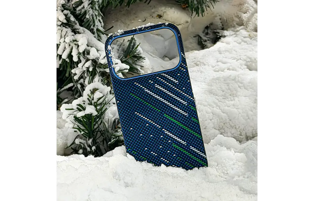 A-CASE Armid Fiber MagSafe Shield Case for iPhone 17 Pro Max - Winter Blue