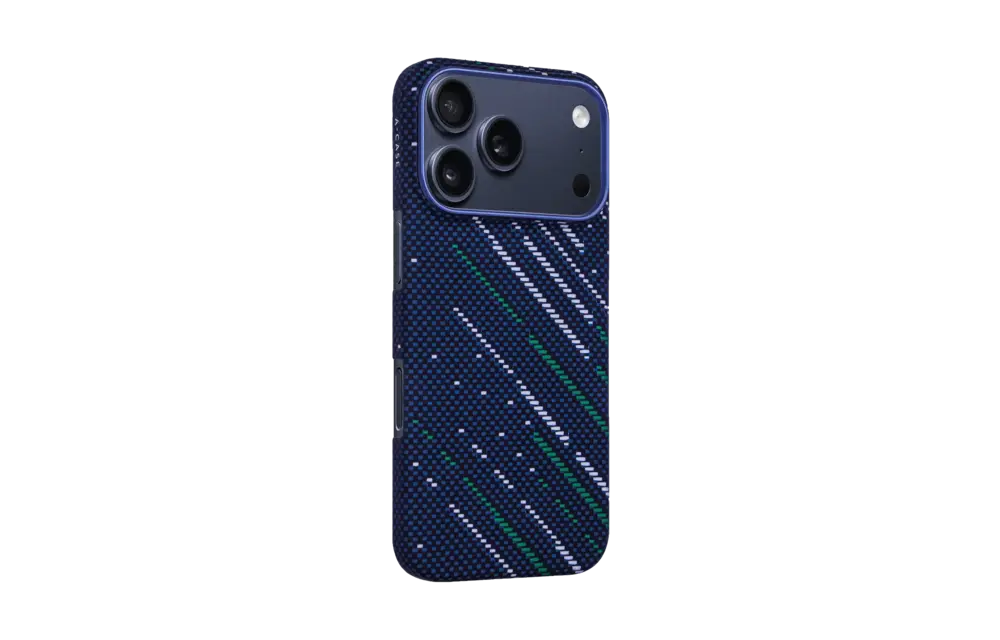 A-CASE Armid Fiber MagSafe Shield Case for iPhone 17 Pro - Winter Blue