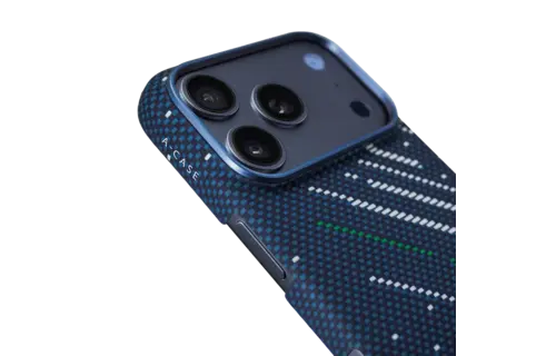 A-CASE Armid Fiber MagSafe Shield Case for iPhone 17 Pro - Winter Blue