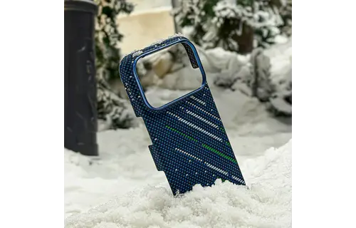 A-CASE Armid Fiber MagSafe Shield Case for iPhone 17 Pro - Winter Blue