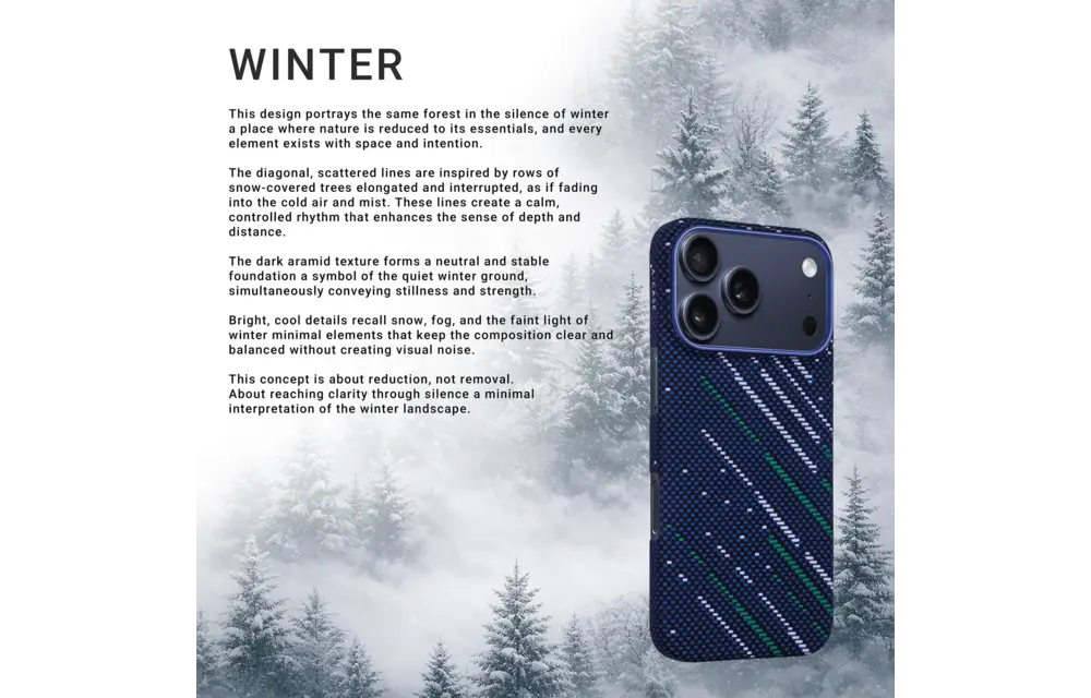 A-CASE Armid Fiber MagSafe Shield Case for iPhone 17 Pro - Winter Blue