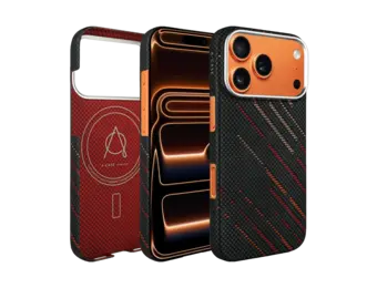 A-CASE Armid Fiber MagSafe Shield Case for iPhone 17 Pro Max - Autumn Black
