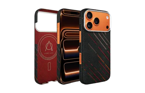 A-CASE Armid Fiber MagSafe Shield Case for iPhone 17 Pro Max - Autumn Black