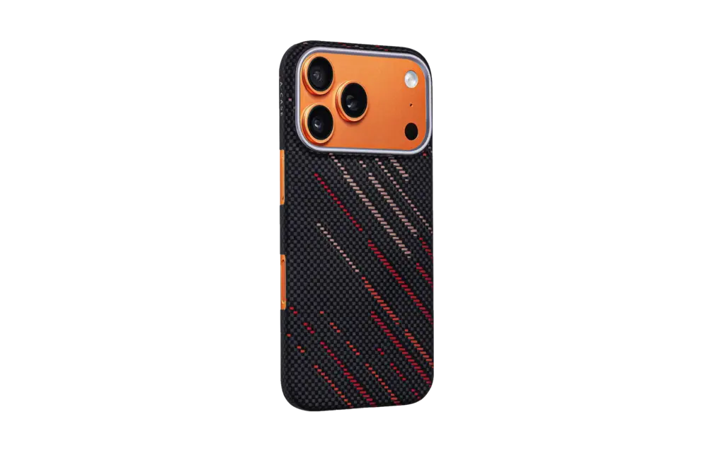 A-CASE Armid Fiber MagSafe Shield Case for iPhone 17 Pro Max - Autumn Black