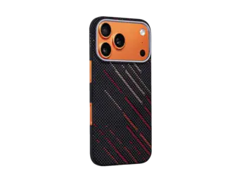A-CASE Armid Fiber MagSafe Shield Case for iPhone 17 Pro Max - Autumn Black