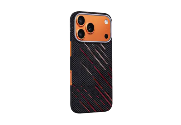 A-CASE Armid Fiber MagSafe Shield Case for iPhone 17 Pro Max - Autumn Black