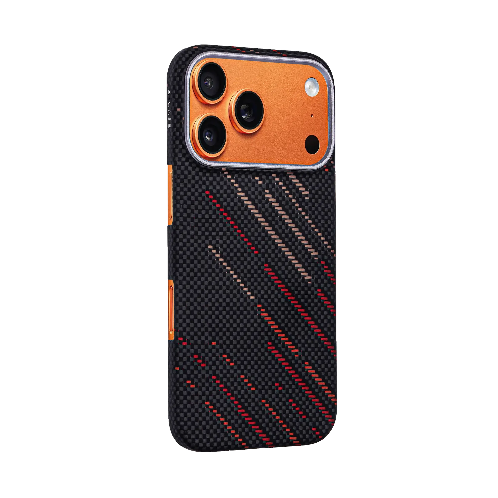 A-CASE Armid Fiber MagSafe Shield Case for iPhone 17 Pro Max - Autumn Black