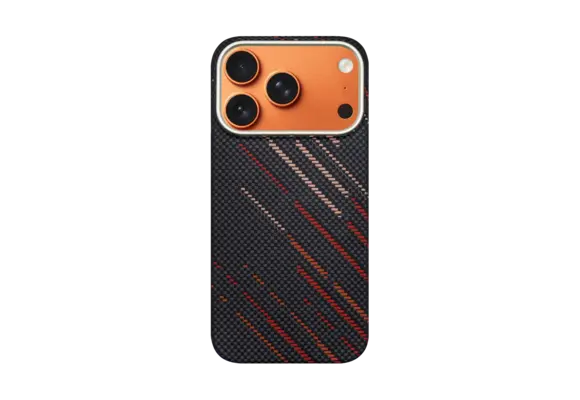 A-CASE Armid Fiber MagSafe Shield Case for iPhone 17 Pro - Autumn Black