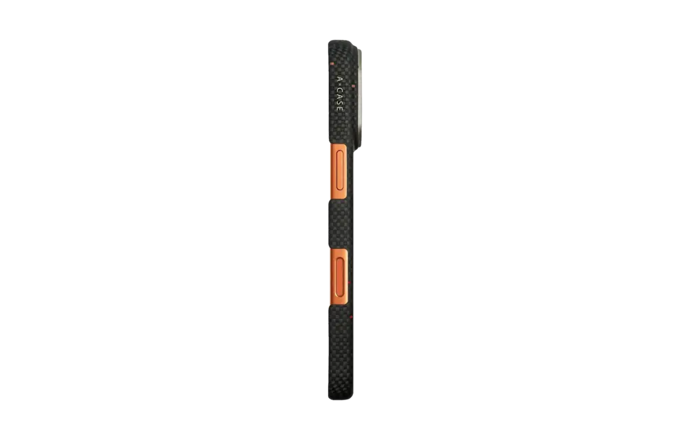 A-CASE Armid Fiber MagSafe Shield Case for iPhone 17 Pro - Autumn Black