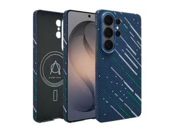 A-CASE Armid Fiber MagSafe Case for Samsung Galaxy S26 Ultra - Winter Blue