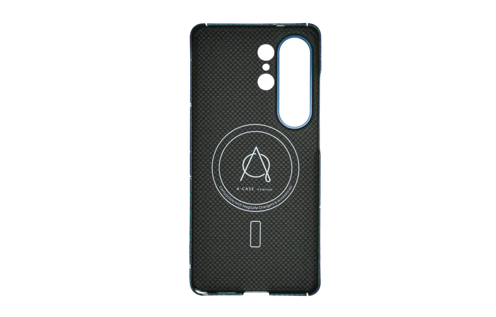 A-CASE Armid Fiber MagSafe Case for Samsung Galaxy S26 Ultra - Winter Blue
