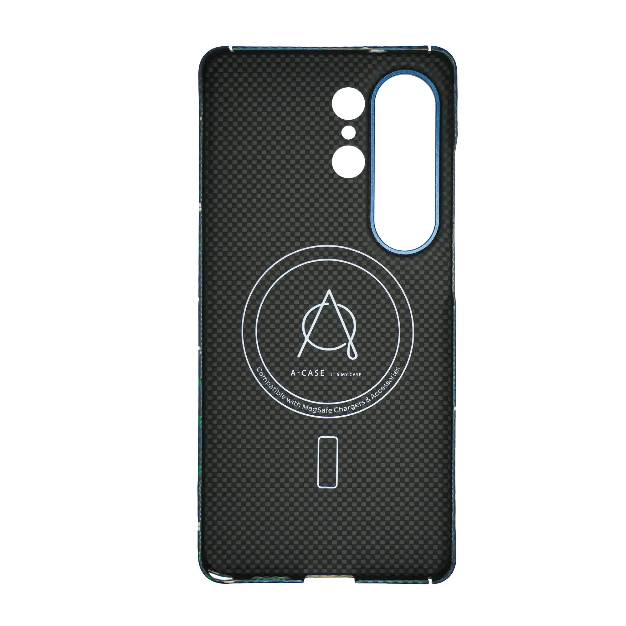 A-CASE Armid Fiber MagSafe Case for Samsung Galaxy S26 Ultra - Winter Blue