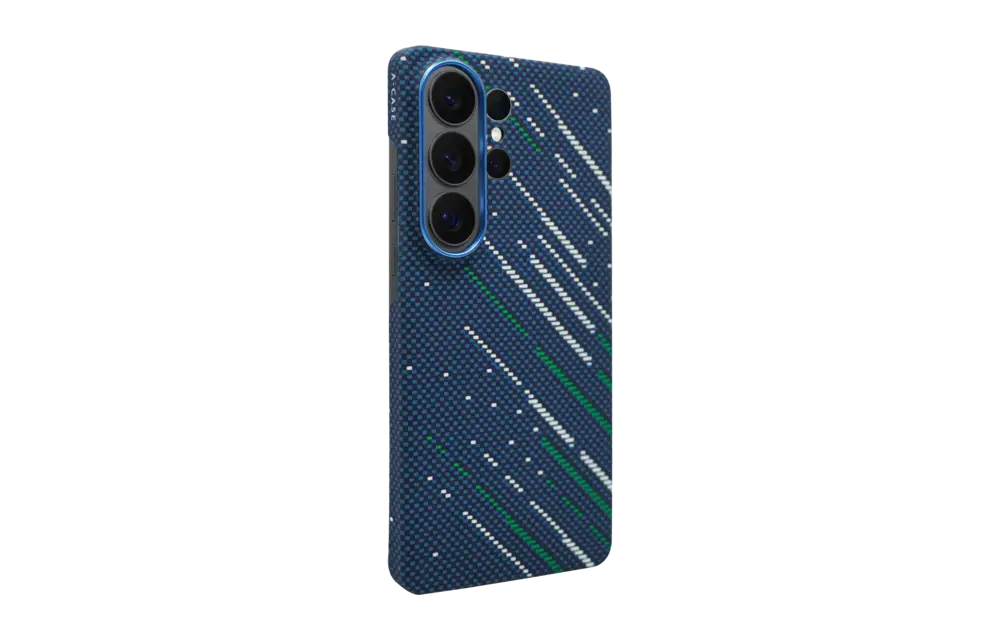 A-CASE Armid Fiber MagSafe Case for Samsung Galaxy S26 Ultra - Winter Blue