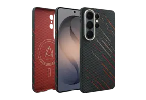 A-CASE Armid Fiber MagSafe Case for Samsung Galaxy S26 Ultra - Autumn Black