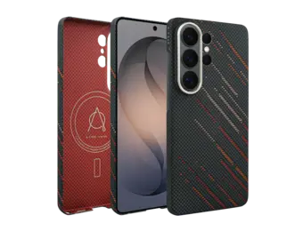 A-CASE Armid Fiber MagSafe Case for Samsung Galaxy S26 Ultra - Autumn Black