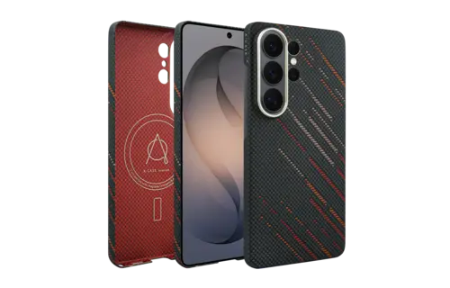 A-CASE Armid Fiber MagSafe Case for Samsung Galaxy S26 Ultra - Autumn Black