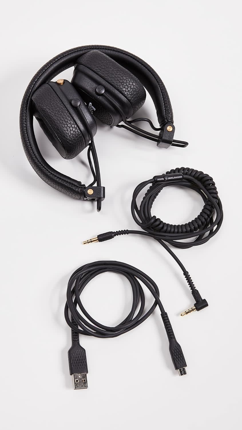 Marshall Major III Bluetooth Wireless On-ear Headphones Black