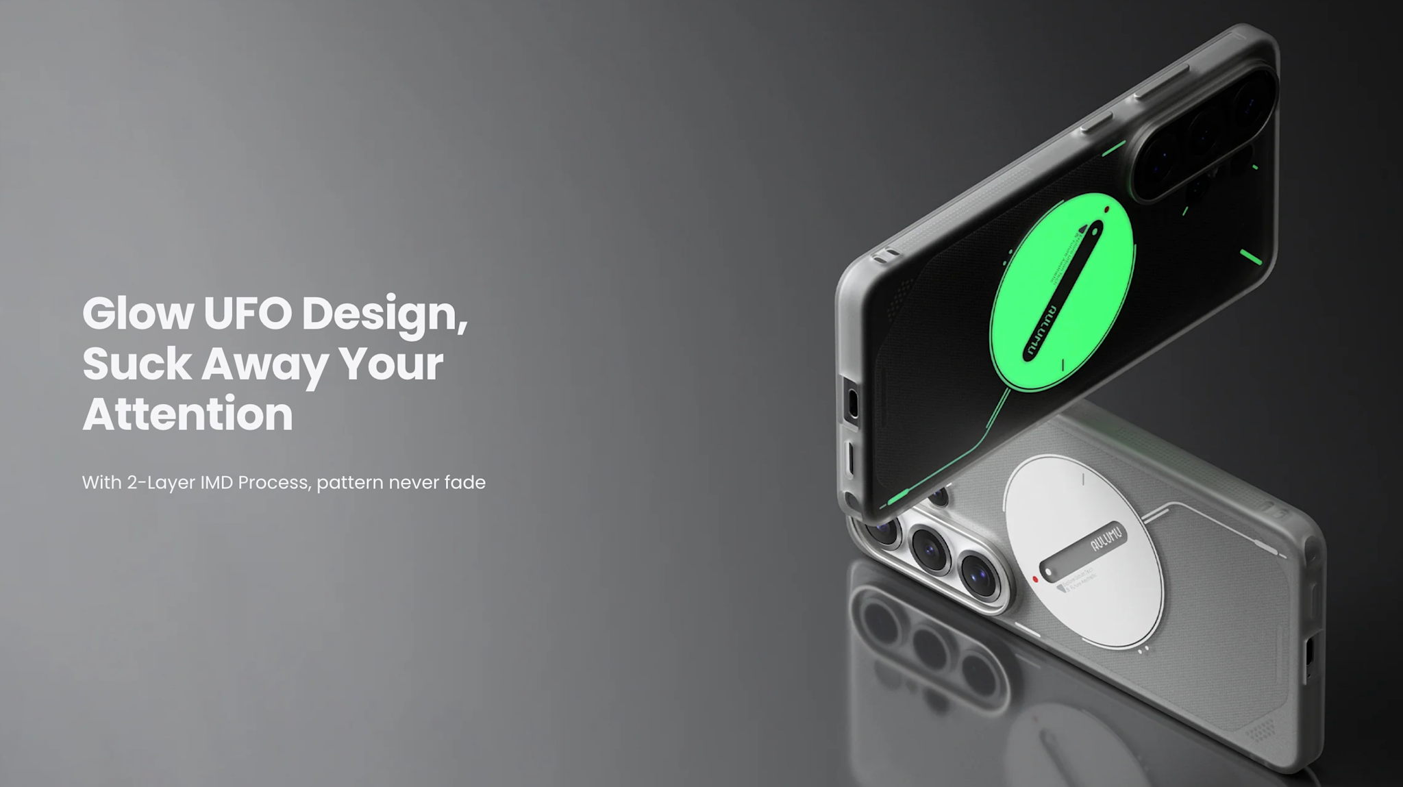 AULUMU Frosted Glow-in-the -Dark MagSafe Case for Samsung Galaxy S26 Ultra  -  Frosted