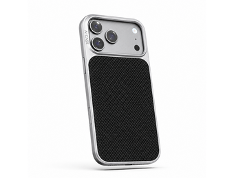 A-CASE Desen Armid Fiber MagSafe Shield Case for iPhone 17 Pro - Black/Silver