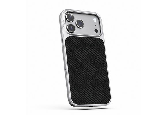 A-CASE Desen Armid Fiber MagSafe Shield Case for iPhone 17 Pro - Black/Silver