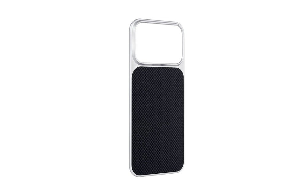A-CASE Desen Armid Fiber MagSafe Shield Case for iPhone 17 Pro - Black/Silver